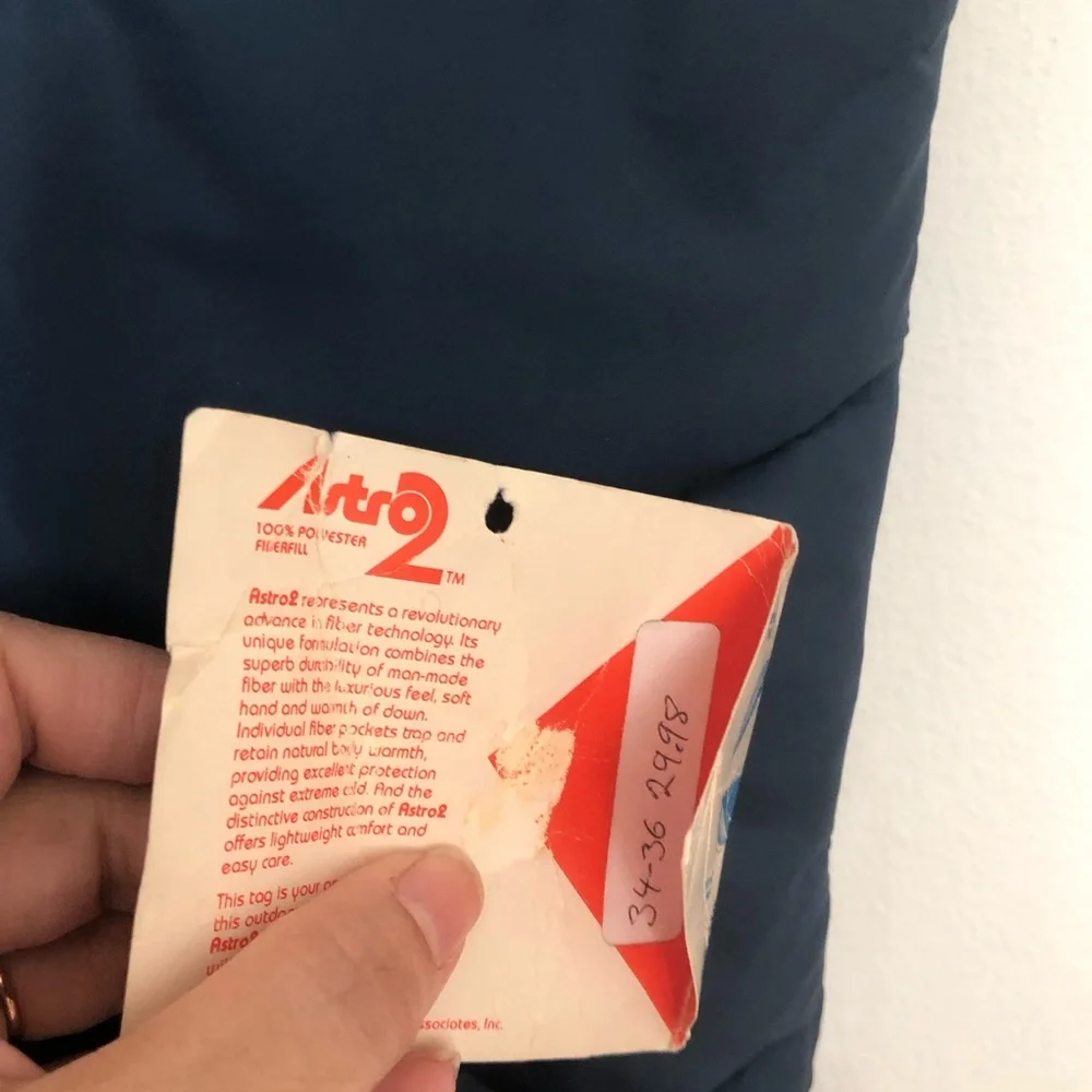 RARE VINTAGE DEADSTOCK - 70s Vintage Wrangler Puffer Vest - Still has Tags! - Picture 8 of 12